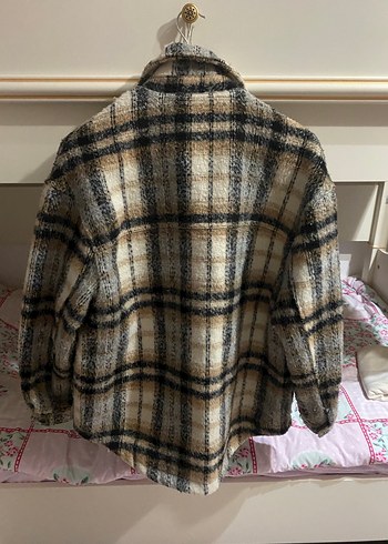 Düğmeli Ekose Desenli Kadın Gömlek - Görsel 4