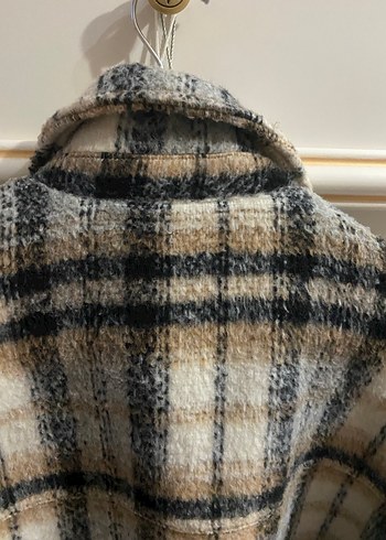 Düğmeli Ekose Desenli Kadın Gömlek - Görsel 6