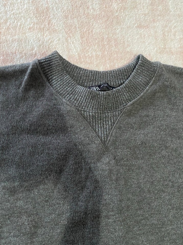 Gri Uzun Kollu Kadın Triko Takım - Görsel 2