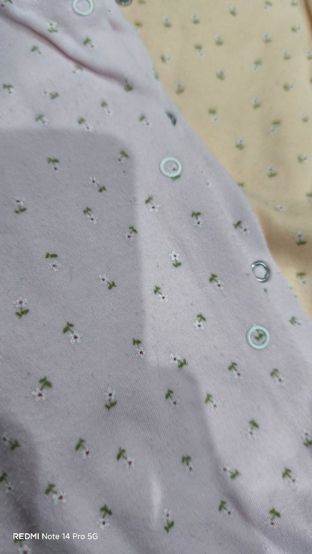 Düğmeli, İşlemeli Kız Bebek tulum - Görsel 2