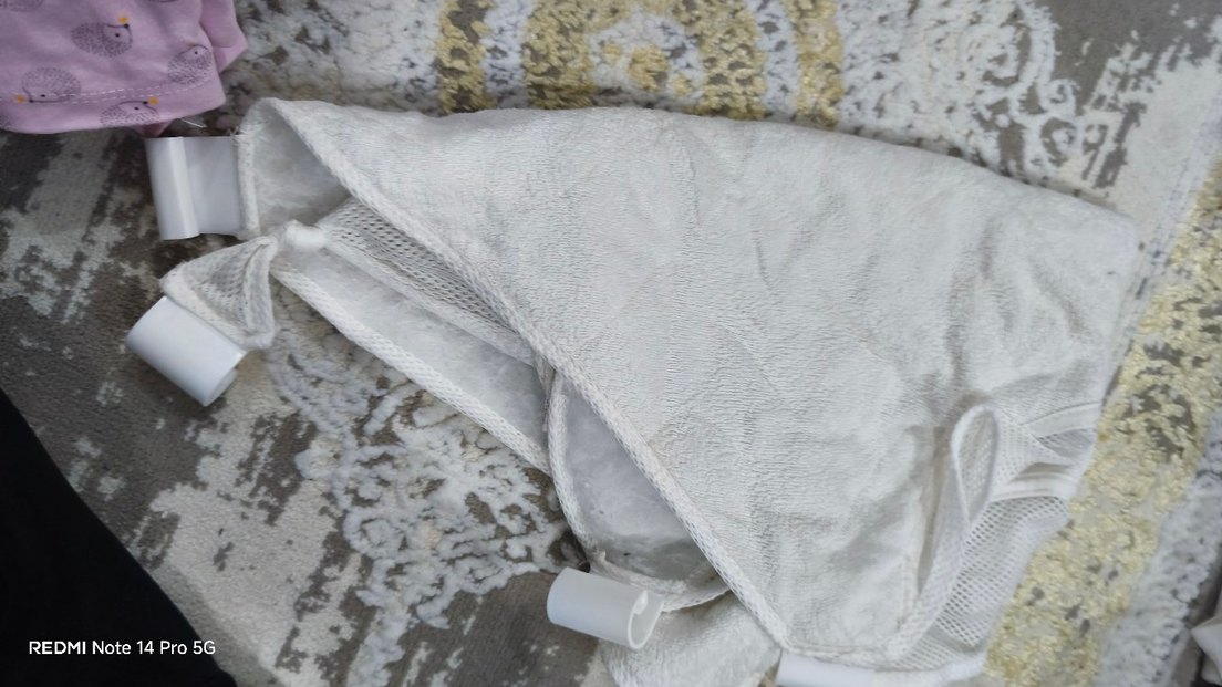 Beyaz Gri Bebek Taşıma Askısı - Görsel 2