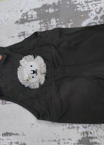 Erkek Çocuk Mavi Düğmeli Tulum - Görsel 4