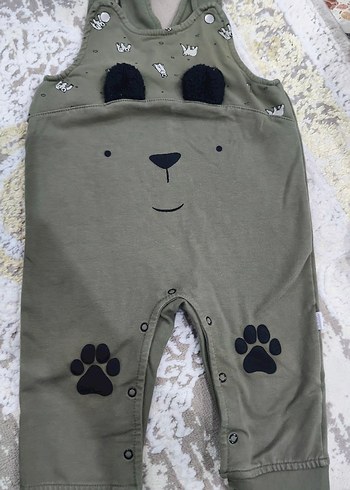 Erkek Çocuk Mavi Düğmeli Tulum - Görsel 7