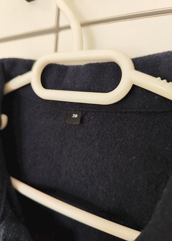 Düğmeli Siyah Kadın Midi Ceket - Görsel 3