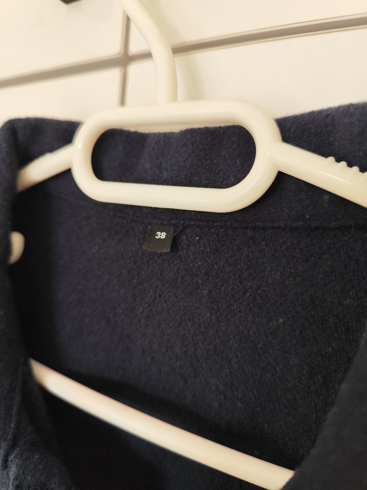 Düğmeli Siyah Kadın Midi Ceket - Görsel 3