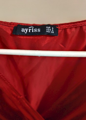 Parlak Kırmızı Uzun Kollu Salaş Elbise - Görsel 4