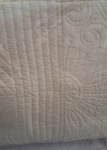 Bej Baskılı Çift Kişilik Yatak Örtüsü - Görsel 3