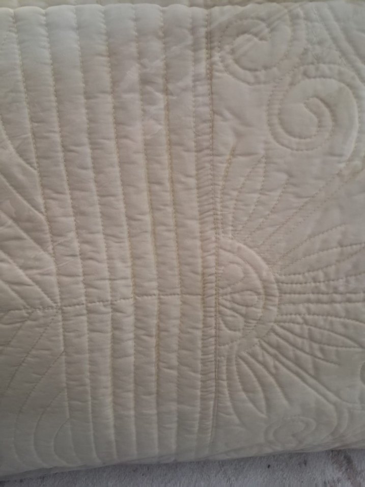 Bej Baskılı Çift Kişilik Yatak Örtüsü - Görsel 3