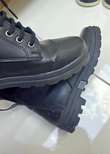 Siyah Deri Goth Stiletto Topuklu Botlar - Görsel 2