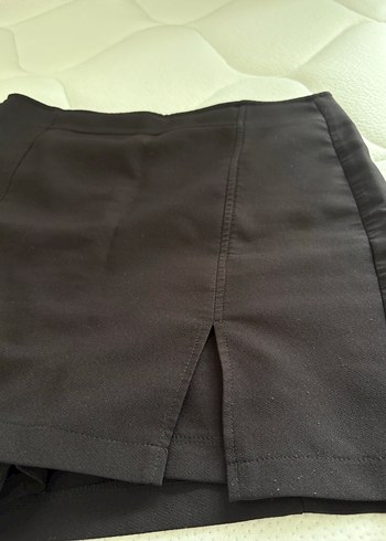 Siyah Mini Pilili Kadın Etek - Görsel 2