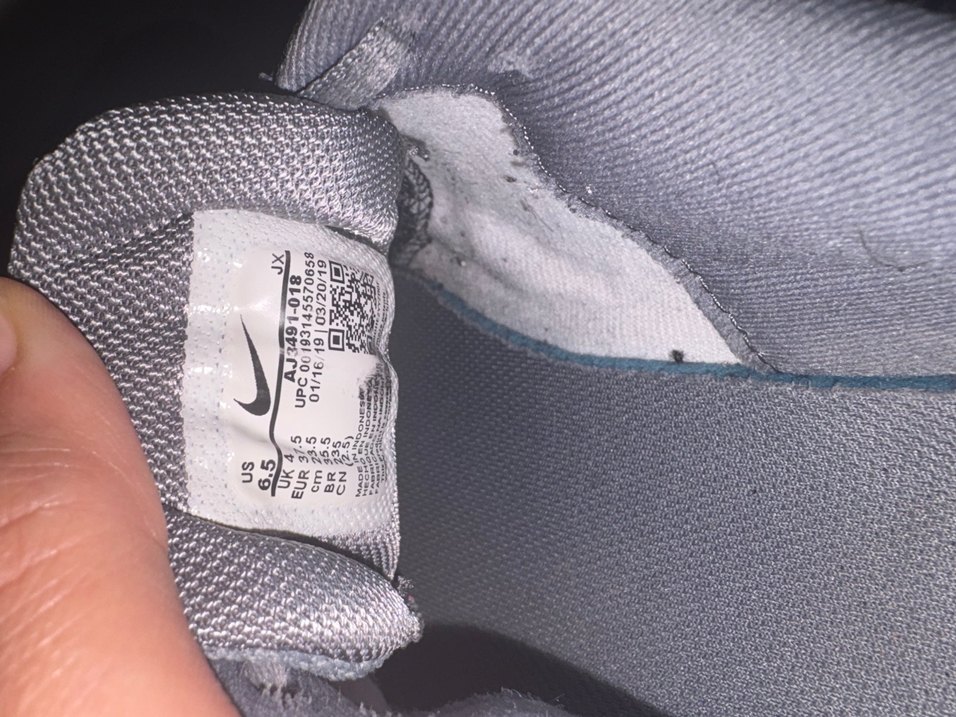 Gri Nike Spor Ayakkabı Elastik Bağcıklı - Görsel 3