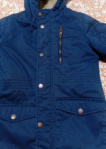Erkek Çocuk Koyu Mavi Denim Mont 8_9 yaş - Görsel 2