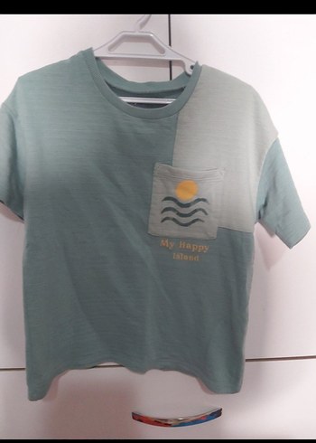 Yeşil Mini Baskılı Kısa Kollu Tişört 5_6 yaş - Görsel 3