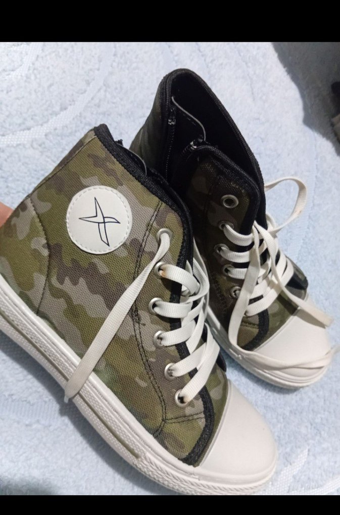 Kamuflaj Desenli Kadın Spor Ayakkabı kinetix 34 numara - Görsel 3