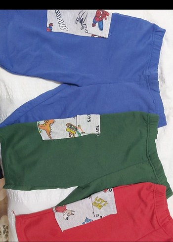 Renkli Baskılı Erkek Çocuk Şortları Velcro 3 adet fiyatıdır 4_5 - Görsel 2