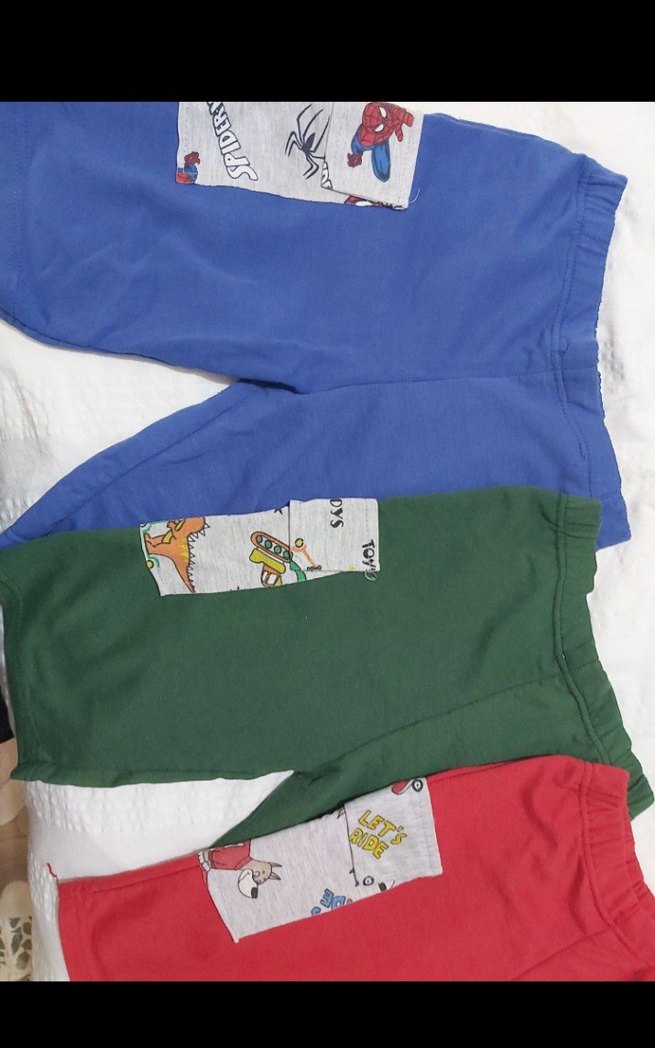 Renkli Baskılı Erkek Çocuk Şortları Velcro 3 adet fiyatıdır 4_5 - Görsel 2