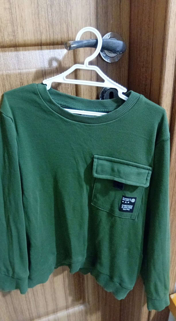 Sarı Erkek Çocuk Oversize Sweatshirt 7.8 yaş - Görsel 3