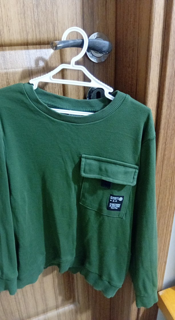 Sarı Erkek Çocuk Oversize Sweatshirt 7.8 yaş - Görsel 2