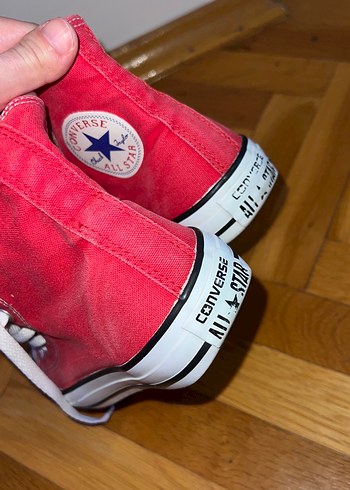 Kırmızı Bağcıklı Converse Ayakkabı - Görsel 5