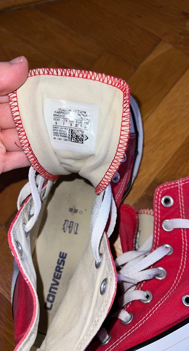 Kırmızı Bağcıklı Converse Ayakkabı - Görsel 4