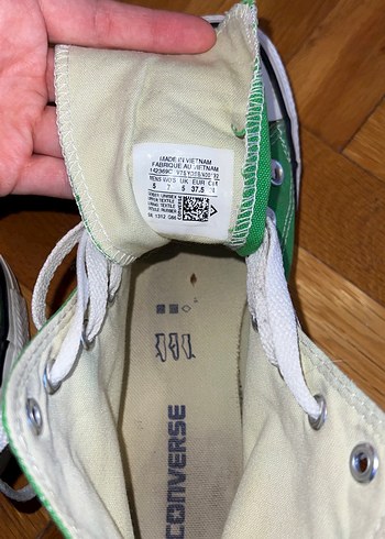 Yeşil Kadın Converse Ayakkabı Bağcıklı - Görsel 6