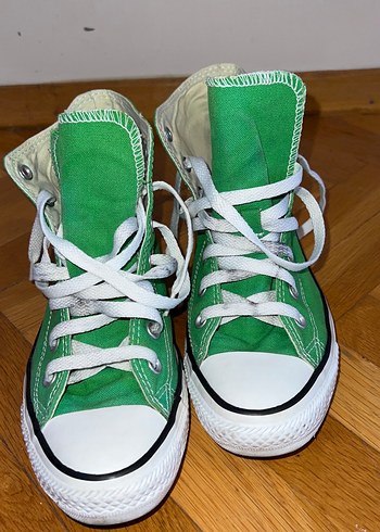 Yeşil Kadın Converse Ayakkabı Bağcıklı - Görsel 5