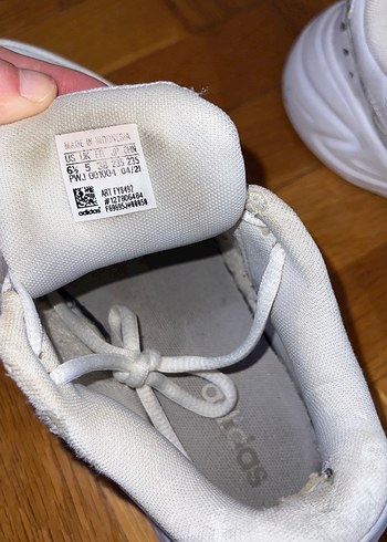 Beyaz Bağcıklı Kadın Spor Ayakkabı - Görsel 5