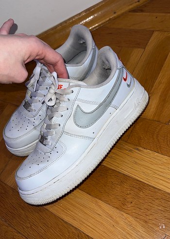 Kadın Beyaz Gri Bağcıklı Platform Spor Ayakkabı - Görsel 5