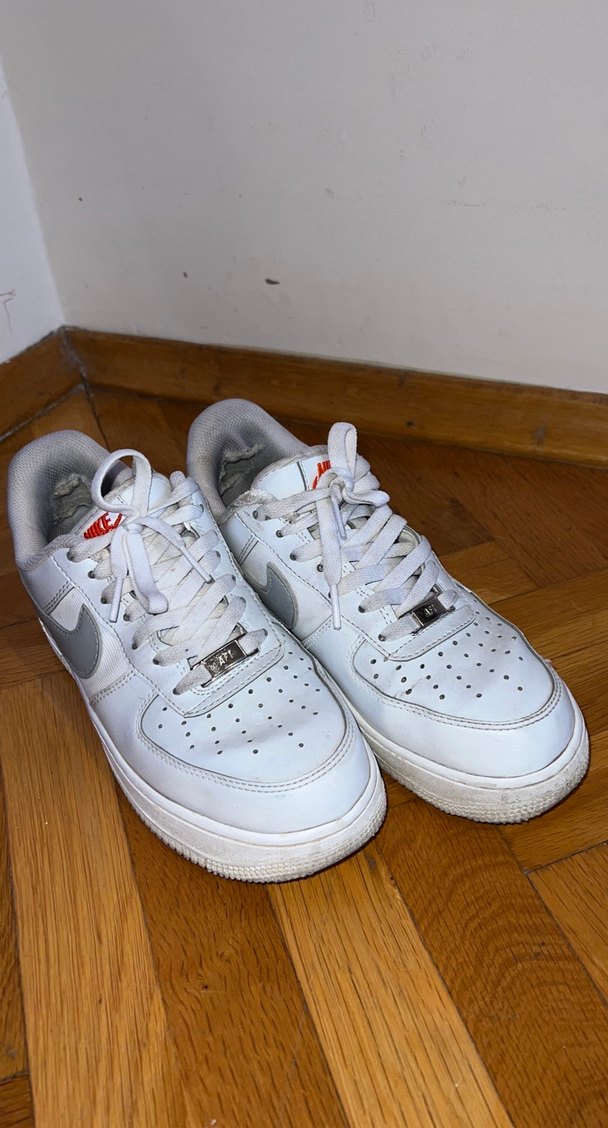 Kadın Beyaz Gri Bağcıklı Platform Spor Ayakkabı - Görsel 4