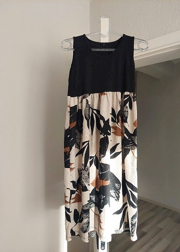 Bohem Tarz Uzun Desenli Hamile Elbisesi - Görsel 2