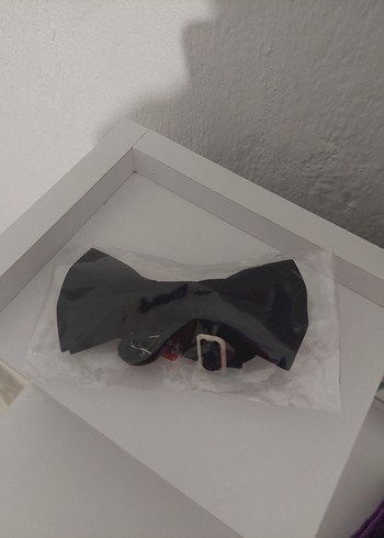 Düz Siyah Erkek Papyon - Görsel 2