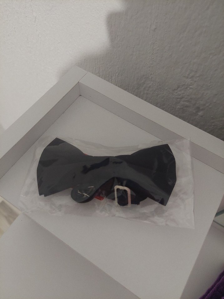 Düz Siyah Erkek Papyon - Görsel 2