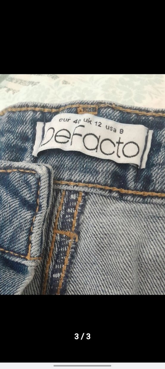 defacto ispanyol paça jean - Görsel 3