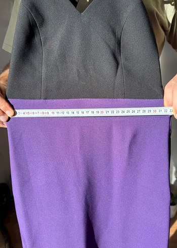 Siyah&mor renkte S beden uzun elbise - Görsel 3