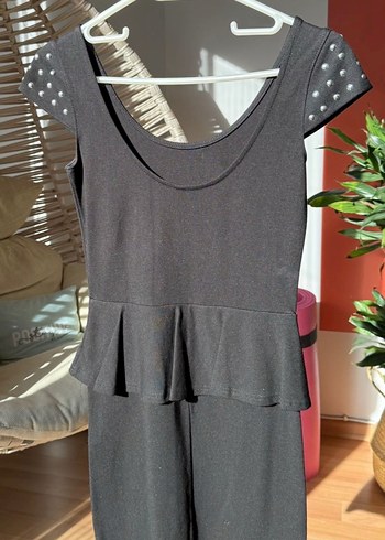 Stradivarius S beden siyah penye elbise - Görsel 2