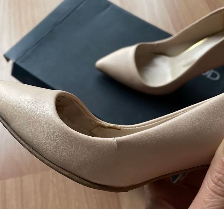 Bej Stiletto Topuklu Kadın Ayakkabı - Görsel 3