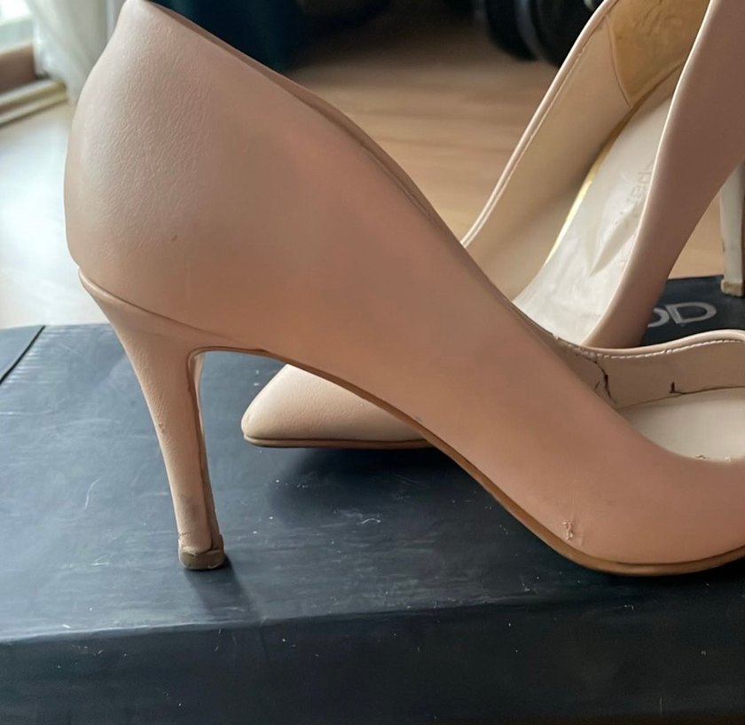 Bej Stiletto Topuklu Kadın Ayakkabı - Görsel 4