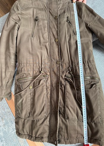 Kahverengi Suni Kürklü Şapkalı Kadın Mont - Görsel 7