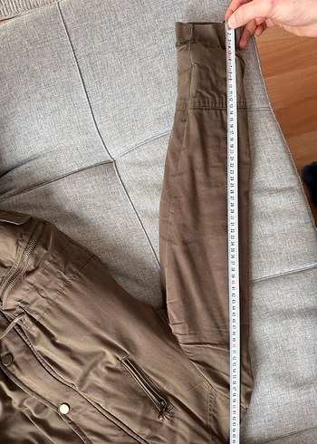 Kahverengi Suni Kürklü Şapkalı Kadın Mont - Görsel 9