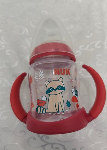 Nuk marka . Kırmızı Kulplu Bebek Suluk - Görsel 2