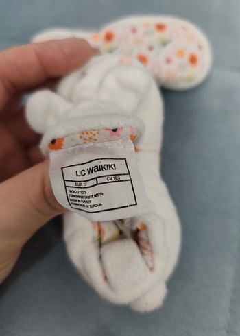 Beyaz Nakışlı bebek ev panduf 17 no - Görsel 3