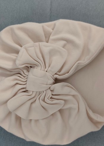 Beyaz Fiyonklu kız bebek beresi 6-18 ay - Görsel 2