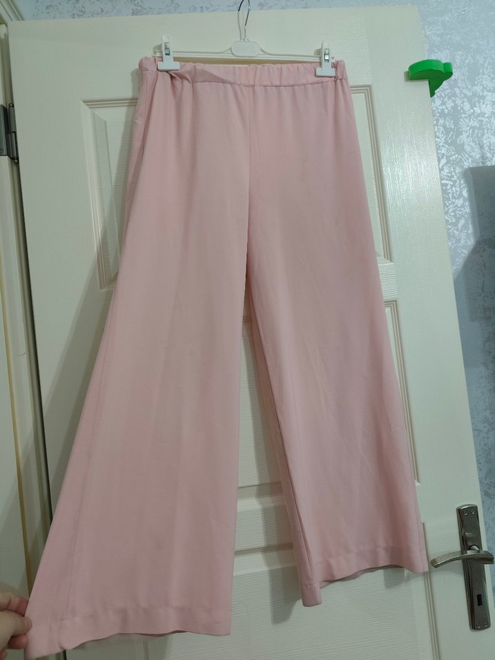 2 li takım Uzun Kollu Pembe+beyaz Çiçekli  Tunik - Görsel 5