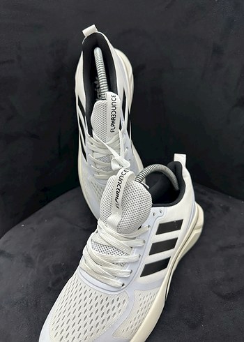 Gri Detaylı Beyaz Erkek Spor Ayakkabı - Görsel 4