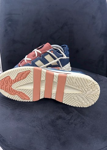 Mavi Bağcıklı Erkek Spor Ayakkabı Adidas Orjinal - Görsel 2