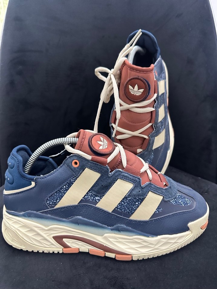 Mavi Bağcıklı Erkek Spor Ayakkabı Adidas Orjinal - Görsel 3