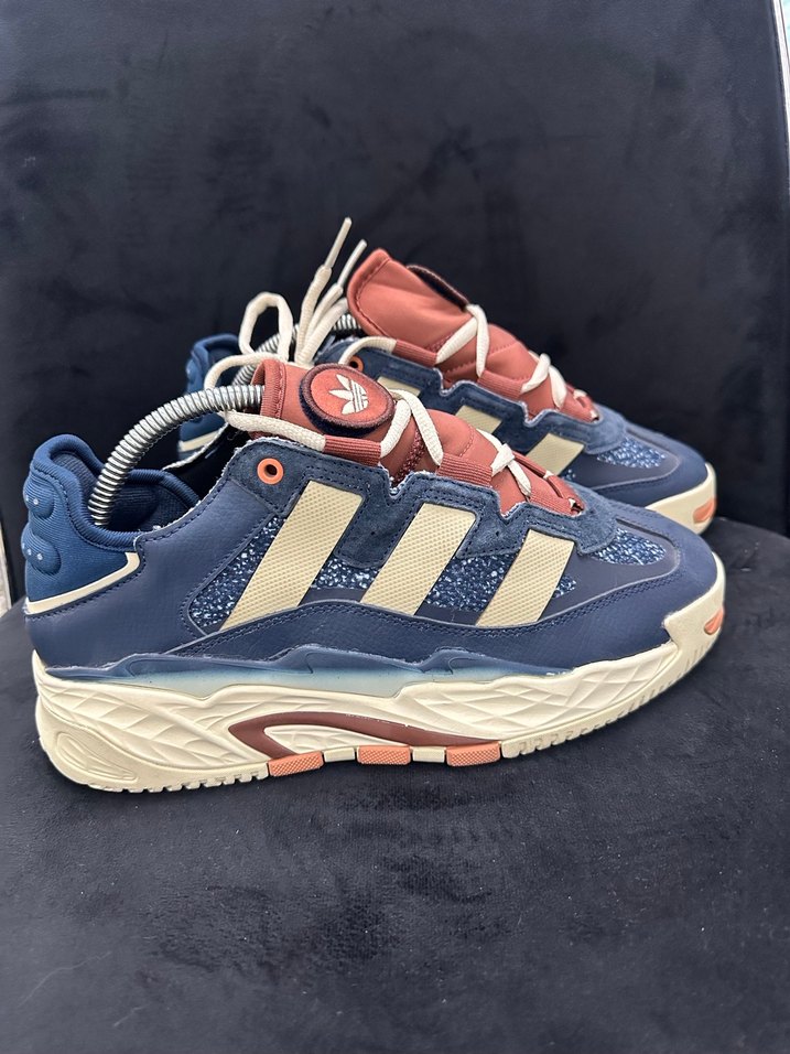 Mavi Bağcıklı Erkek Spor Ayakkabı Adidas Orjinal - Görsel 5