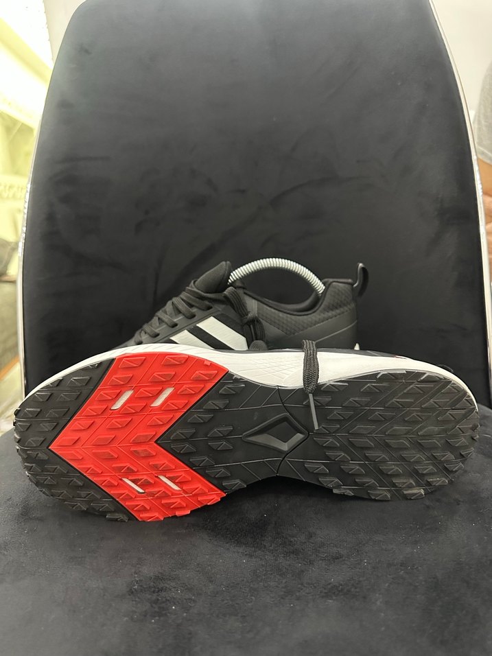 Siyah Gri Zebra Desenli Bağcıklı Erkek Spor Ayakkabı - Görsel 3