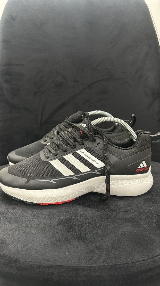 Siyah Gri Zebra Desenli Bağcıklı Erkek Spor Ayakkabı - Görsel 5