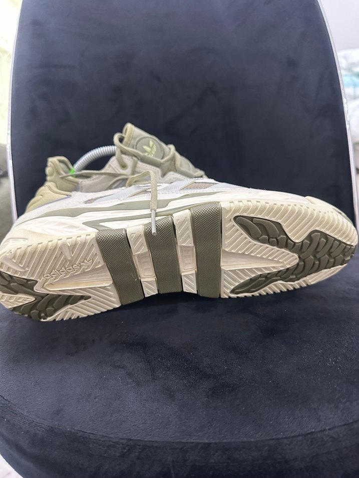 Erkek Gri Beyaz Bağcıklı Spor Ayakkabı Adidas Orjinal - Görsel 2